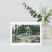 Buiten Uitzicht van een Road HouseYreka, CA Briefkaart (Staand voorkant)