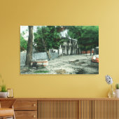 Buiten Uitzicht van een Road HouseYreka, CA Canvas Afdruk (Insitu (Woonkamer))