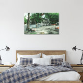 Buiten Uitzicht van een Road HouseYreka, CA Canvas Afdruk (Insitu (Slaapkamer))
