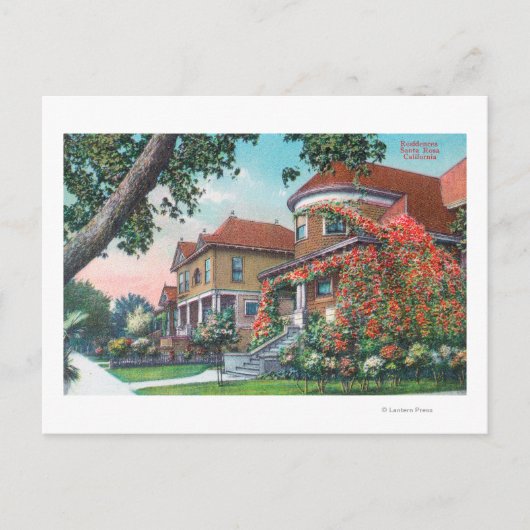 Buiten Uitzicht van een typische verblijfplaats Briefkaart (Voorkant)