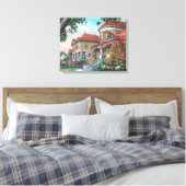 Buiten Uitzicht van een typische verblijfplaats Canvas Afdruk (Insitu (Slaapkamer))