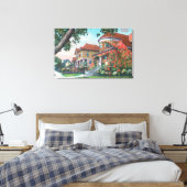 Buiten Uitzicht van een typische verblijfplaats Canvas Afdruk (Insitu (Slaapkamer))
