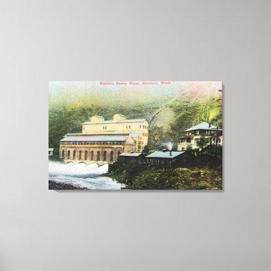 Buiten Uitzicht van elektrisch Plant Canvas Afdruk (Voorkant)