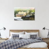 Buiten Uitzicht van elektrisch Plant Canvas Afdruk (Insitu (Slaapkamer))