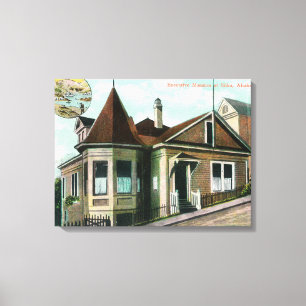 Buiten Uitzicht van Executive MansionSitka, AK Canvas Afdruk