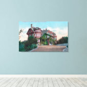 Buiten Uitzicht van FM Borax Smith Residence Canvas Afdruk (Insitu (Houten vloer))