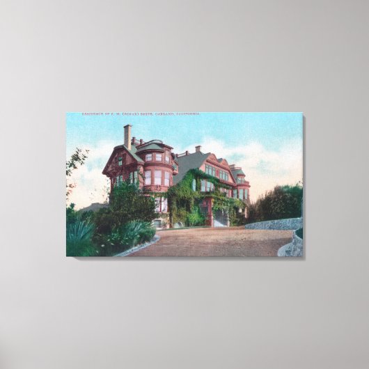 Buiten Uitzicht van FM Borax Smith Residence Canvas Afdruk (Voorkant)