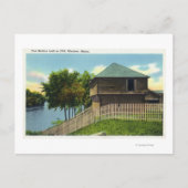 Buiten Uitzicht van Fort Halifax Briefkaart (Voorkant)