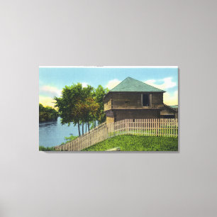 Buiten Uitzicht van Fort Halifax Canvas Afdruk