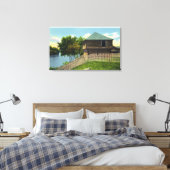 Buiten Uitzicht van Fort Halifax Canvas Afdruk (Insitu (Slaapkamer))