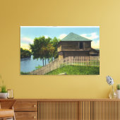 Buiten Uitzicht van Fort Halifax Canvas Afdruk (Insitu (Woonkamer))