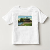 Buiten Uitzicht van Fort Halifax Kinder Shirts (Voorkant)