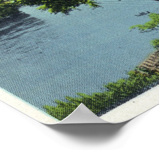 Buiten Uitzicht van Fort Halifax Poster (Hoek)