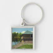 Buiten Uitzicht van Fort Halifax Sleutelhanger (Voorkant)