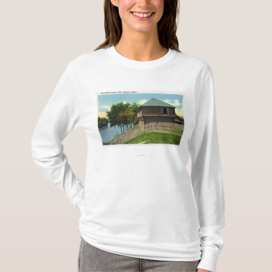 Buiten Uitzicht van Fort Halifax T-shirt (Voorkant)
