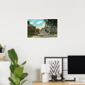 Buiten Uitzicht van Fort Weston en Block House Poster (Thuiskantoor)