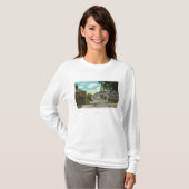 Buiten Uitzicht van Fort Weston en Block House T-shirt (Voorkant volledig)