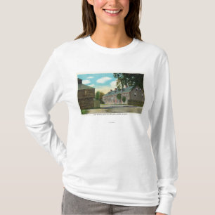 Buiten Uitzicht van Fort Weston en Block House T-shirt