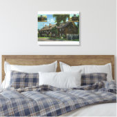 Buiten Uitzicht van Ft. Westerne en blokhuizen Canvas Afdruk (Insitu (Slaapkamer))