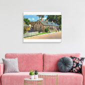 Buiten Uitzicht van Ft. Westerne en blokhuizen # Canvas Afdruk (Insitu (Woonkamer))