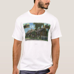 Buiten Uitzicht van Ft. Westerne en blokhuizen T-shirt