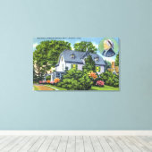 Buiten Uitzicht van Harriet Beecher Stowe's Canvas Afdruk (Insitu (Houten vloer))