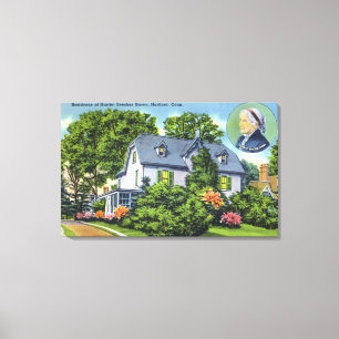 Buiten Uitzicht van Harriet Beecher Stowe's Canvas Afdruk