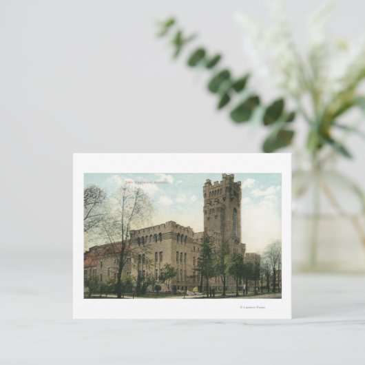 Buiten Uitzicht van het 54e achtervoegsel Briefkaart (Staand voorkant)