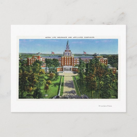 Buiten Uitzicht van het Aetna Life Insurance Build Briefkaart (Voorkant)