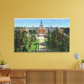 Buiten Uitzicht van het Aetna Life Insurance Build Canvas Afdruk (Insitu (Woonkamer))