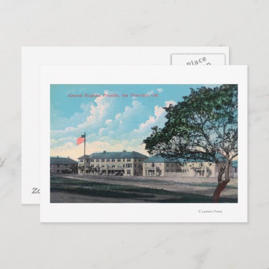 Buiten Uitzicht van het Algemeen Ziekenhuis, Presi Briefkaart (Voorkant / Achterkant)