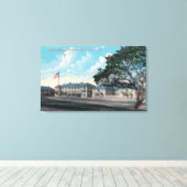 Buiten Uitzicht van het Algemeen Ziekenhuis, Presi Canvas Afdruk (Insitu (Houten vloer))