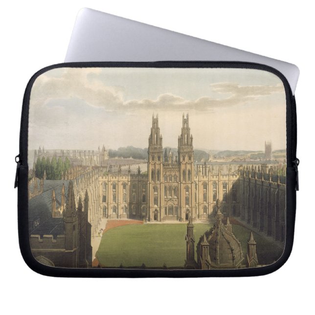Buiten uitzicht van het All Souls College, genomen Laptop Sleeve (Voorkant)
