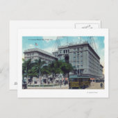 Buiten Uitzicht van het Amerikaans Grant Hotel Briefkaart (Voorkant / Achterkant)