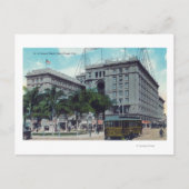 Buiten Uitzicht van het Amerikaans Grant Hotel Briefkaart (Voorkant)