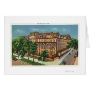 Buiten Uitzicht van het Amerikaanse hotel