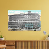 Buiten Uitzicht van het Arlington Hotel Canvas Afdruk (Insitu (Woonkamer))