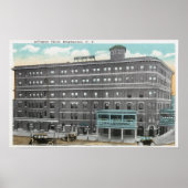 Buiten Uitzicht van het Arlington Hotel Poster (Voorkant)