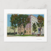 Buiten Uitzicht van het Augusta House Briefkaart (Voorkant)