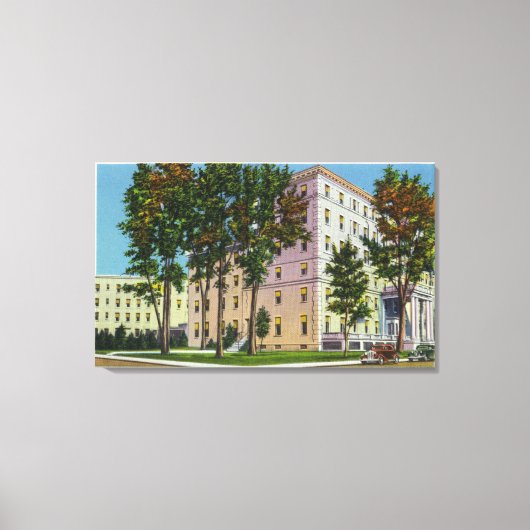 Buiten Uitzicht van het Augusta House Canvas Afdruk (Voorkant)