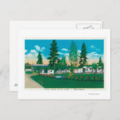 Buiten Uitzicht van het automatische kamp van de p Briefkaart (Voorkant / Achterkant)