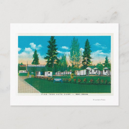 Buiten Uitzicht van het automatische kamp van de p Briefkaart (Voorkant)