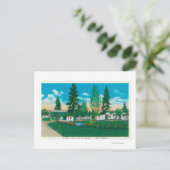 Buiten Uitzicht van het automatische kamp van de p Briefkaart (Staand voorkant)