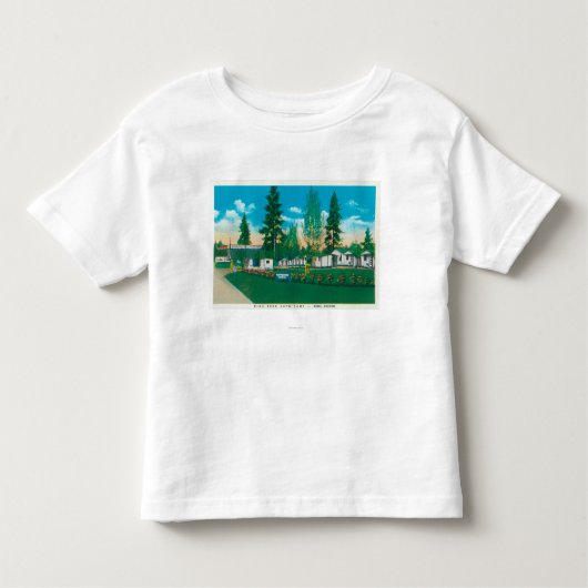 Buiten Uitzicht van het automatische kamp van de p Kinder Shirts (Voorkant)