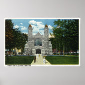 Buiten Uitzicht van het Bates College Chapel Poster (Voorkant)