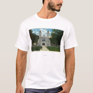 Buiten Uitzicht van het Bates College Chapel T-shirt
