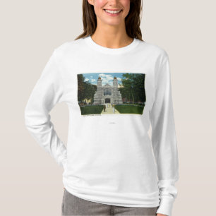 Buiten Uitzicht van het Bates College Chapel T-shirt