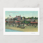 Buiten Uitzicht van het Bath HouseLong Beach, CA Briefkaart (Voorkant)