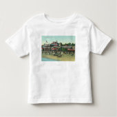 Buiten Uitzicht van het Bath HouseLong Beach, CA Kinder Shirts (Voorkant)