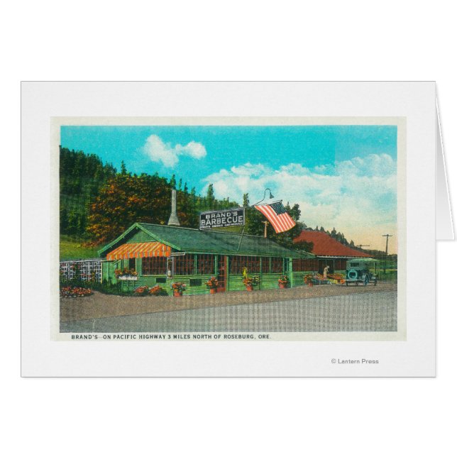 Buiten Uitzicht van het BBQ-restaurant van het mer (Voorkant Horizontaal)